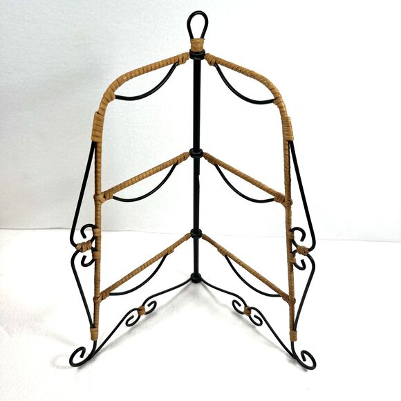 Princess House Casual Home 3-Tier Basket Set Pavillion Nested Bowls Rattan - Picture 6 of 7